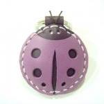 Penny The Ladybug Leather Keychain / Charm (..